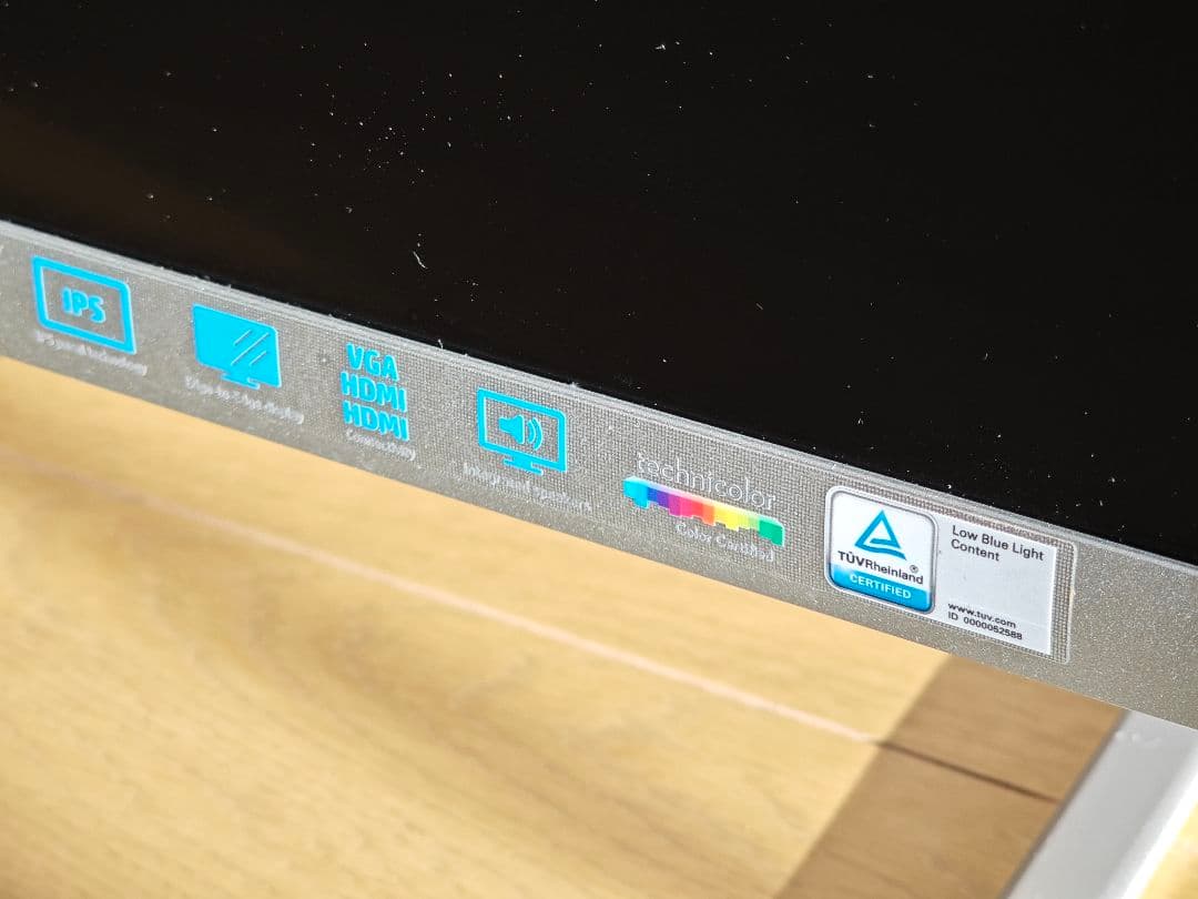 【美品】HP 27ea　27インチ　モニター　スピーカー内蔵　狭縁ベゼル　FHD