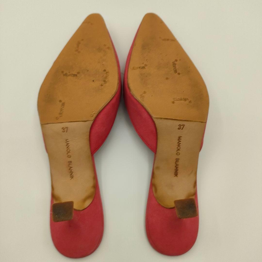 マノロブラニク 37/23.5cm メイセール スエード ミュール