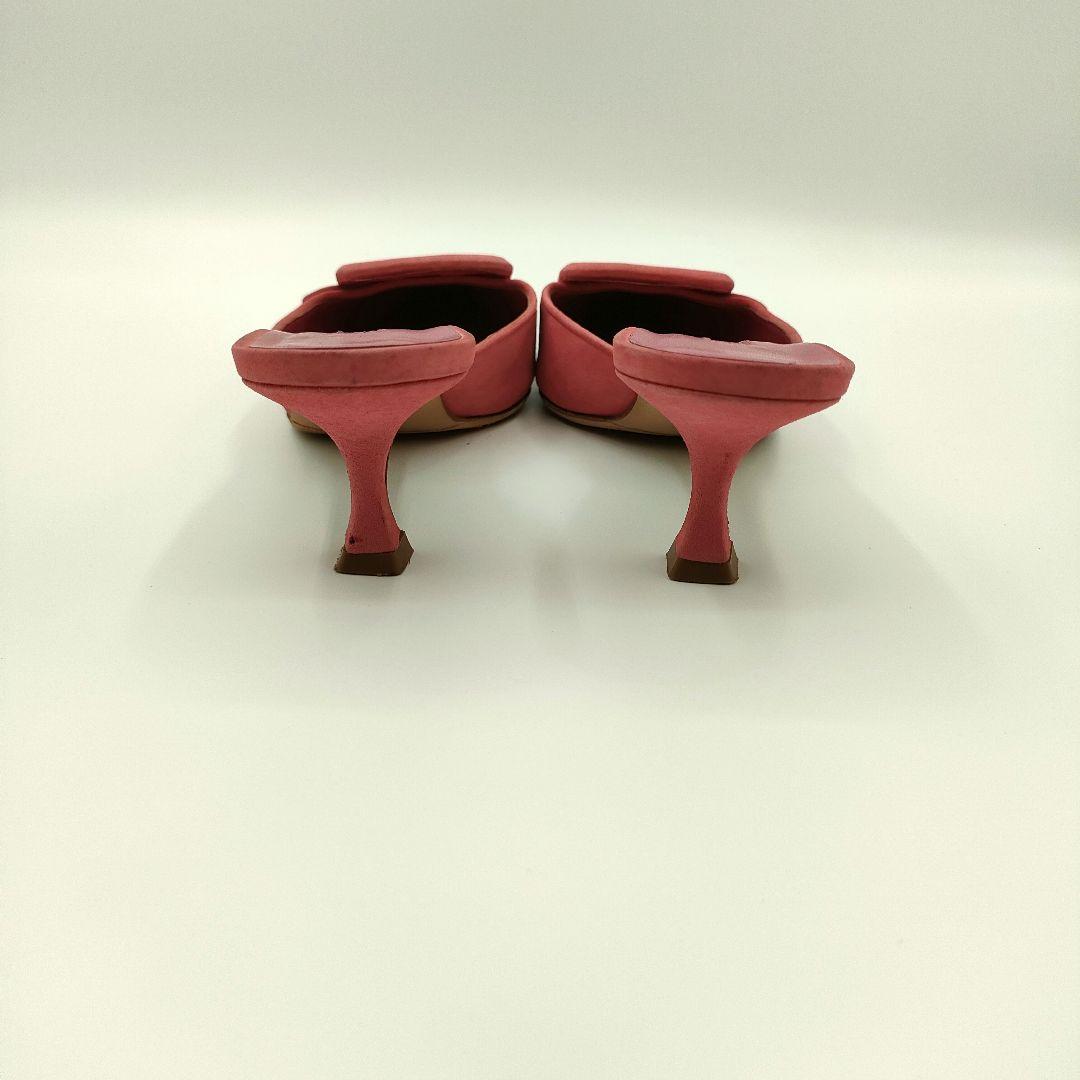 マノロブラニク 37/23.5cm メイセール スエード ミュール