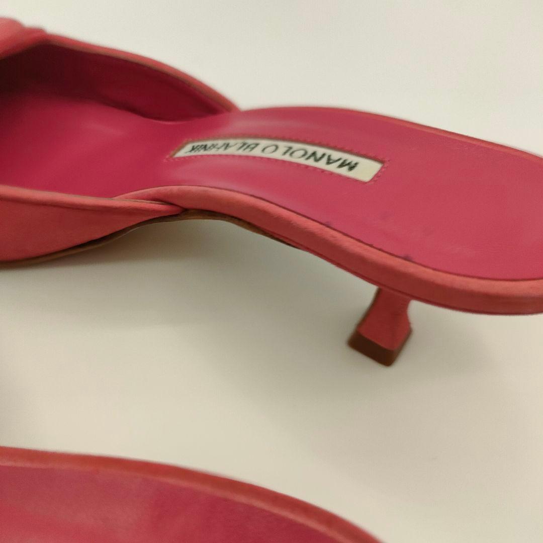 マノロブラニク 37/23.5cm メイセール スエード ミュール