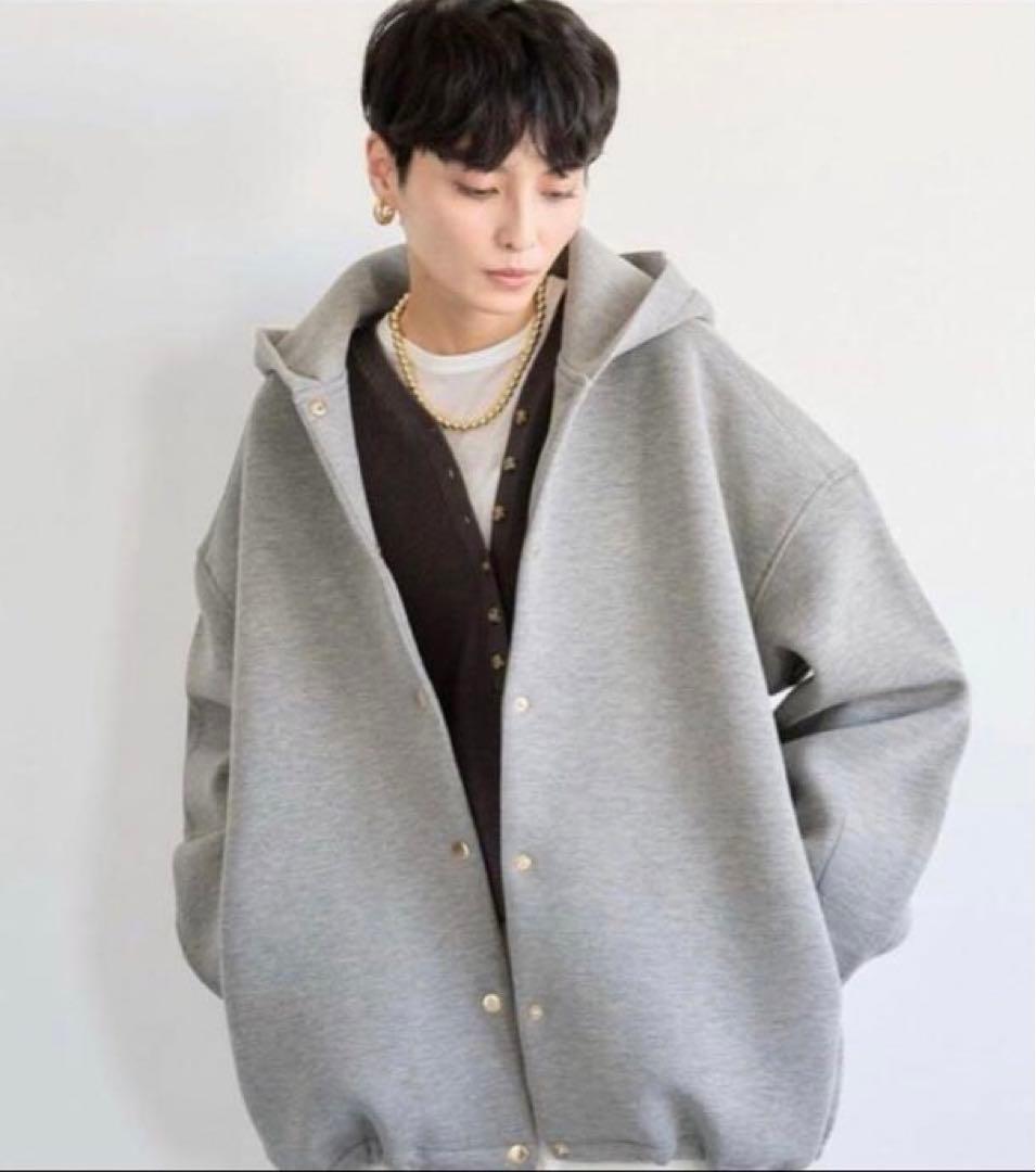 美品♪ダンボールフーディブルゾン【2025年製】バンヤードストーム♪霜降りグレー