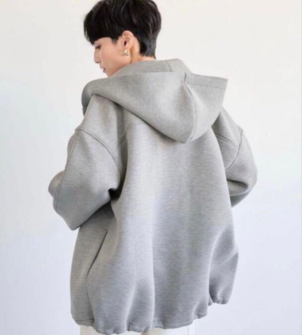 美品♪ダンボールフーディブルゾン【2025年製】バンヤードストーム♪霜降りグレー