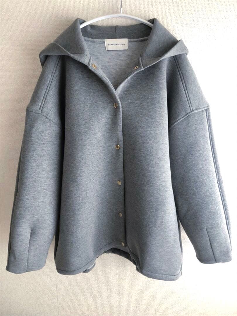 美品♪ダンボールフーディブルゾン【2025年製】バンヤードストーム♪霜降りグレー