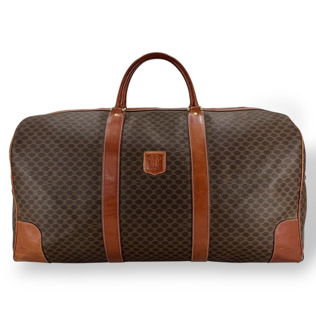 希少サイズ　オールド　セリーヌ　マカダム柄　ボストンバッグ　トリオンフ　y2k