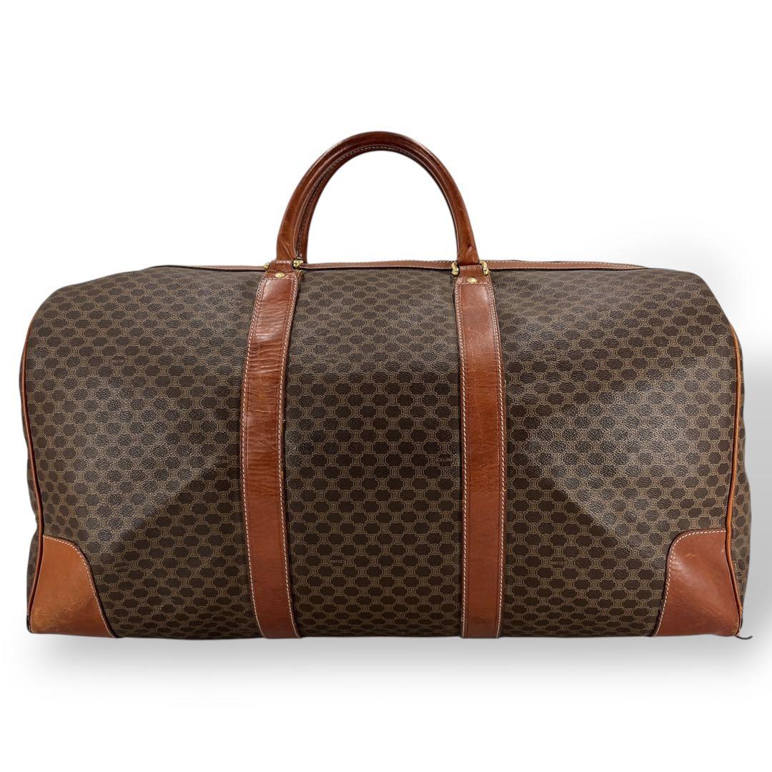 希少サイズ　オールド　セリーヌ　マカダム柄　ボストンバッグ　トリオンフ　y2k