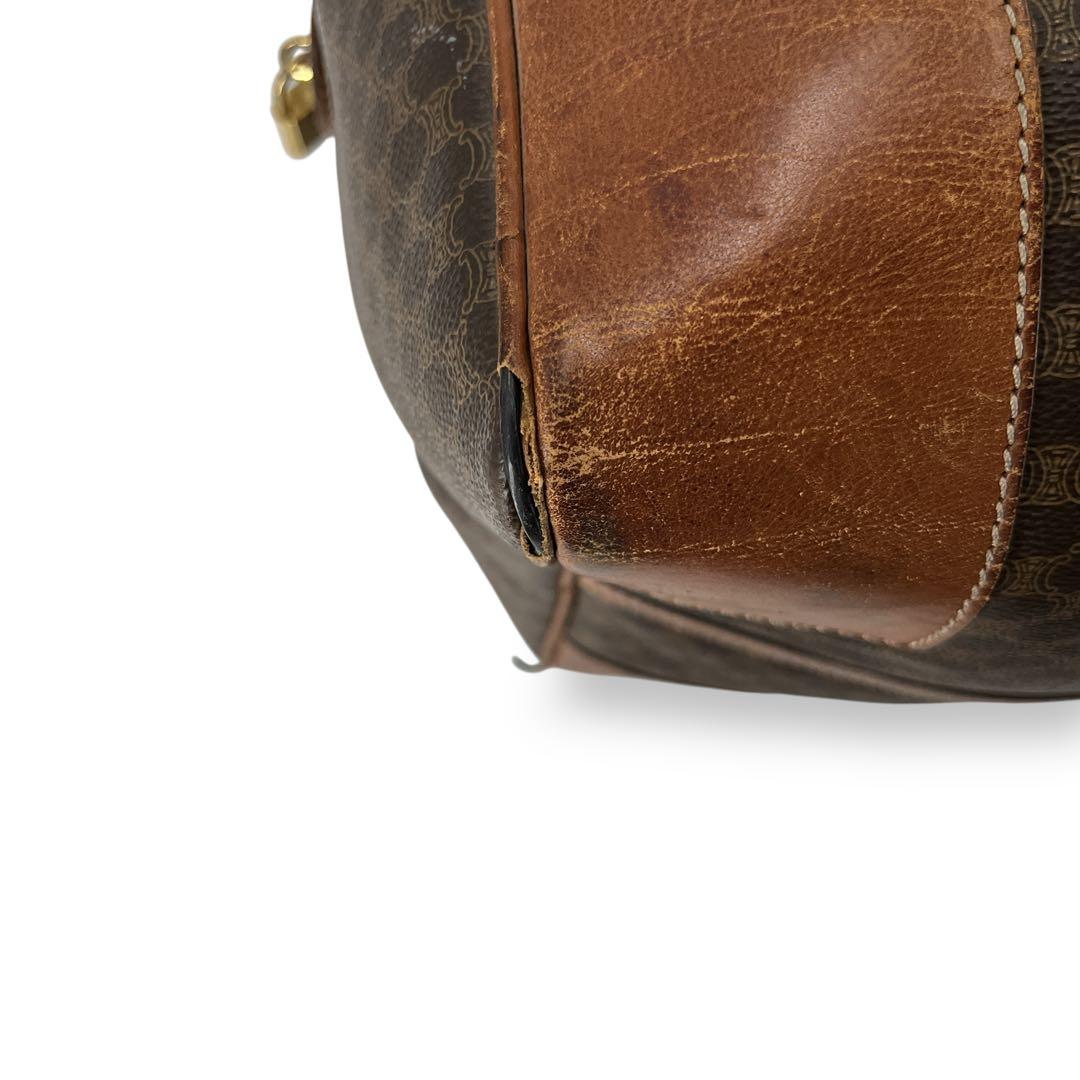 希少サイズ　オールド　セリーヌ　マカダム柄　ボストンバッグ　トリオンフ　y2k