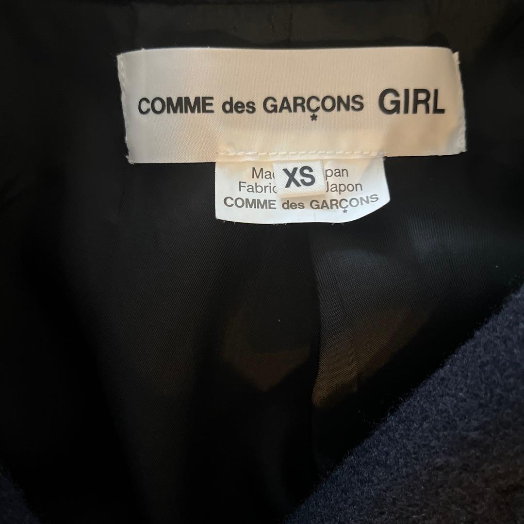 COMME des GARÇONS GIRL ネイビーPコート XS