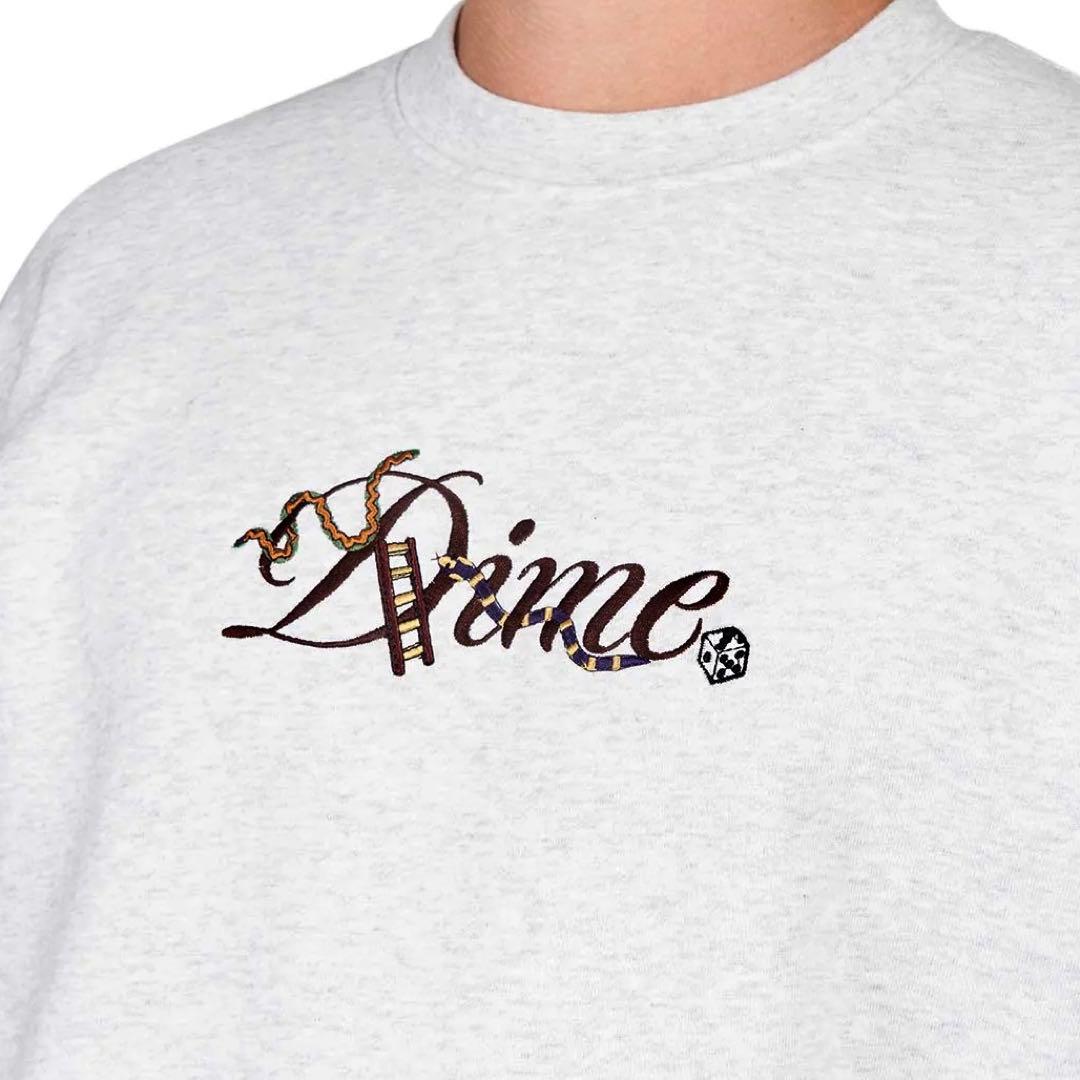 Dime CURSIVE SNAKE CREWNECK スウェット グレー XL