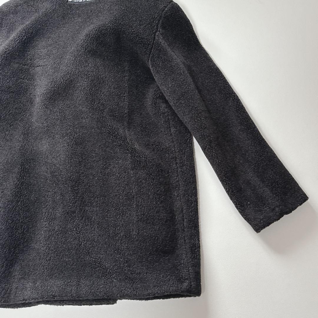 【美品】FENDI フェンディ　ボアコート トレンチ　ダブル　ロゴボタン