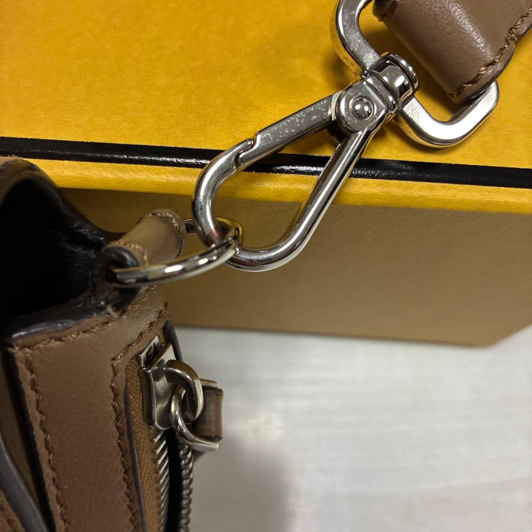 Fendi ブラウン スエード ショルダーバッグ