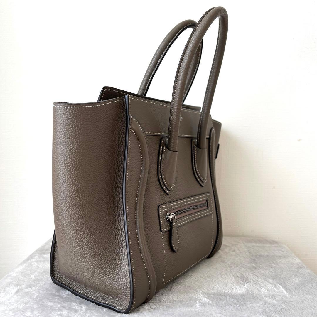 【週末限定】国内百貨店購入◆極美品 セリーヌ ラゲージ マイクロ スリ 保存袋付