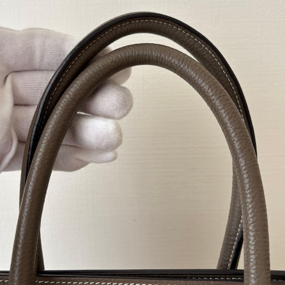 【週末限定】国内百貨店購入◆極美品 セリーヌ ラゲージ マイクロ スリ 保存袋付