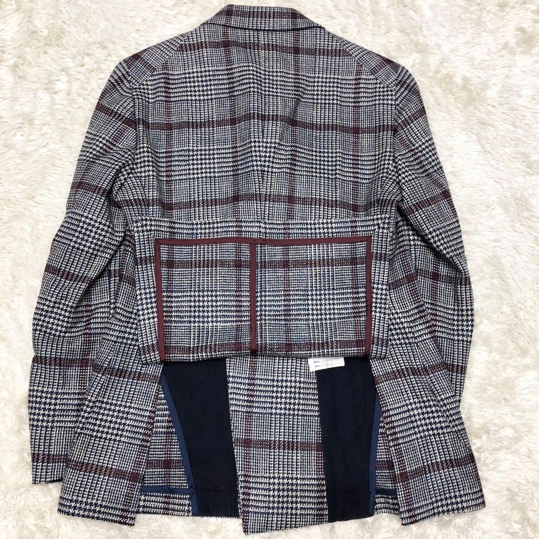 美品✨タリアトーレ ブリッラ ダブルテーラードジャケット グレー チェック 42