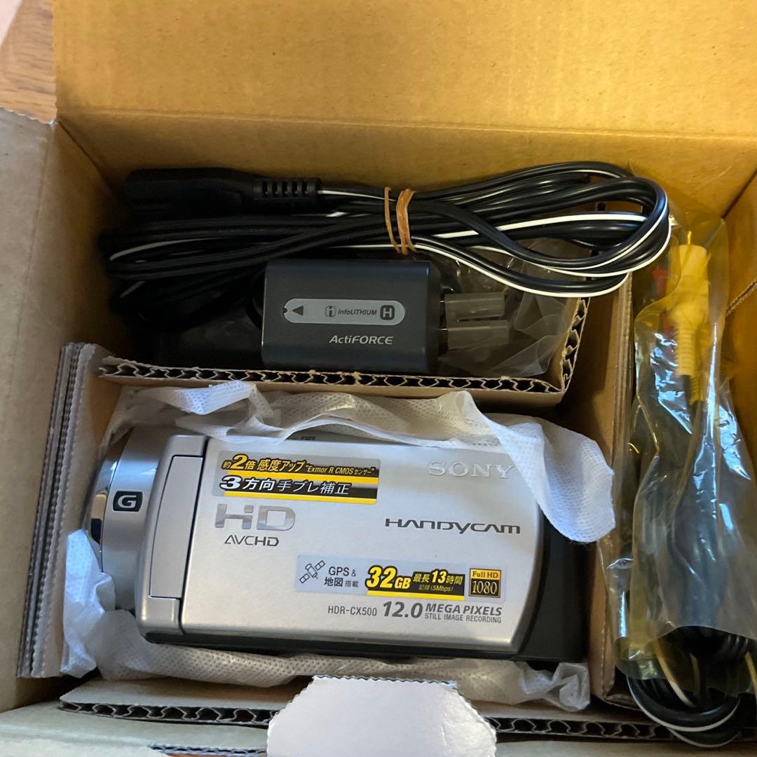 SONY HDR-CX500 ビデオカメラ 充電パック2個 ソフトケース付