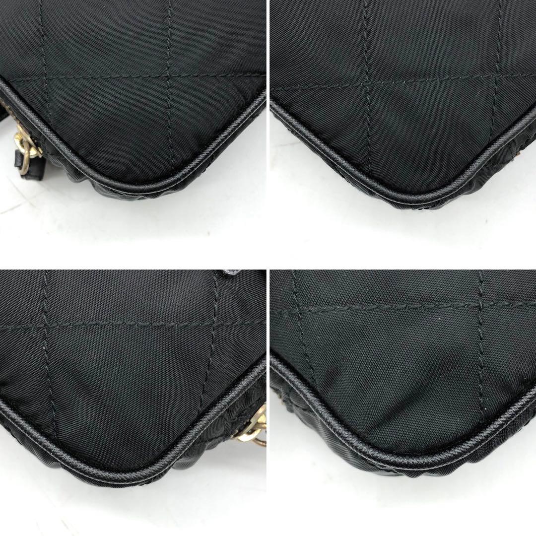 ✨極希少✨プラダ ウエストバッグ 三角ロゴプレート キルティング ナイロン 黒