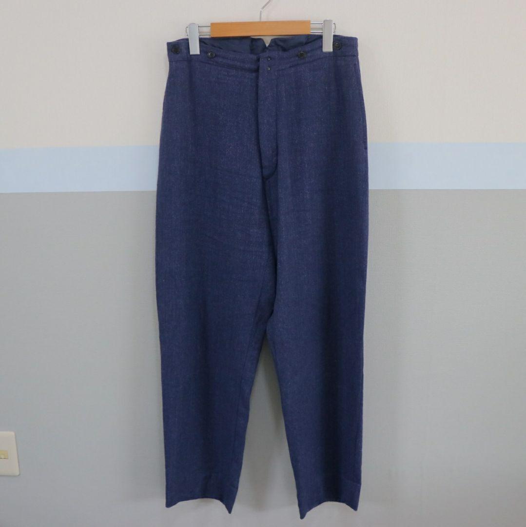 COMOLI 21SS フレンチブルー バックストラップパンツ サイズ2