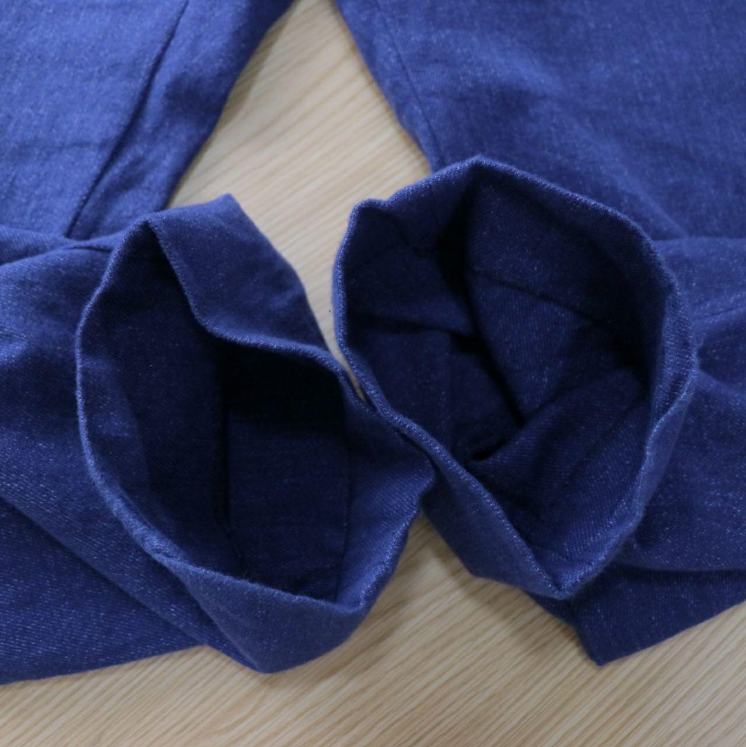 COMOLI 21SS フレンチブルー バックストラップパンツ サイズ2