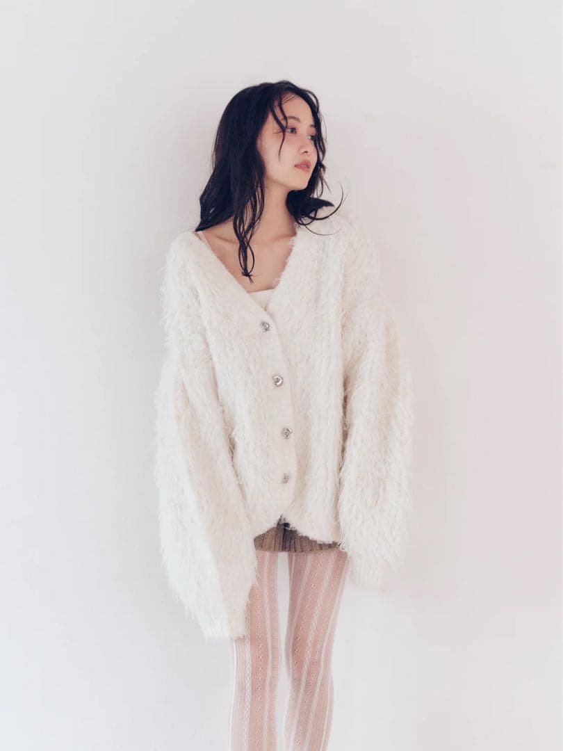 トップス Andequal unique button knit cardigan