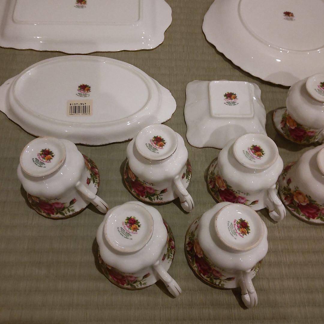 ロイヤルアルバート　ティーカップソーサーセットオールドカントリーローズ自宅保管品