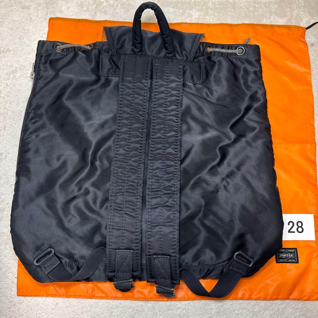 28 美品　ポーター　タンカー　リュック　バックパック　ブラック