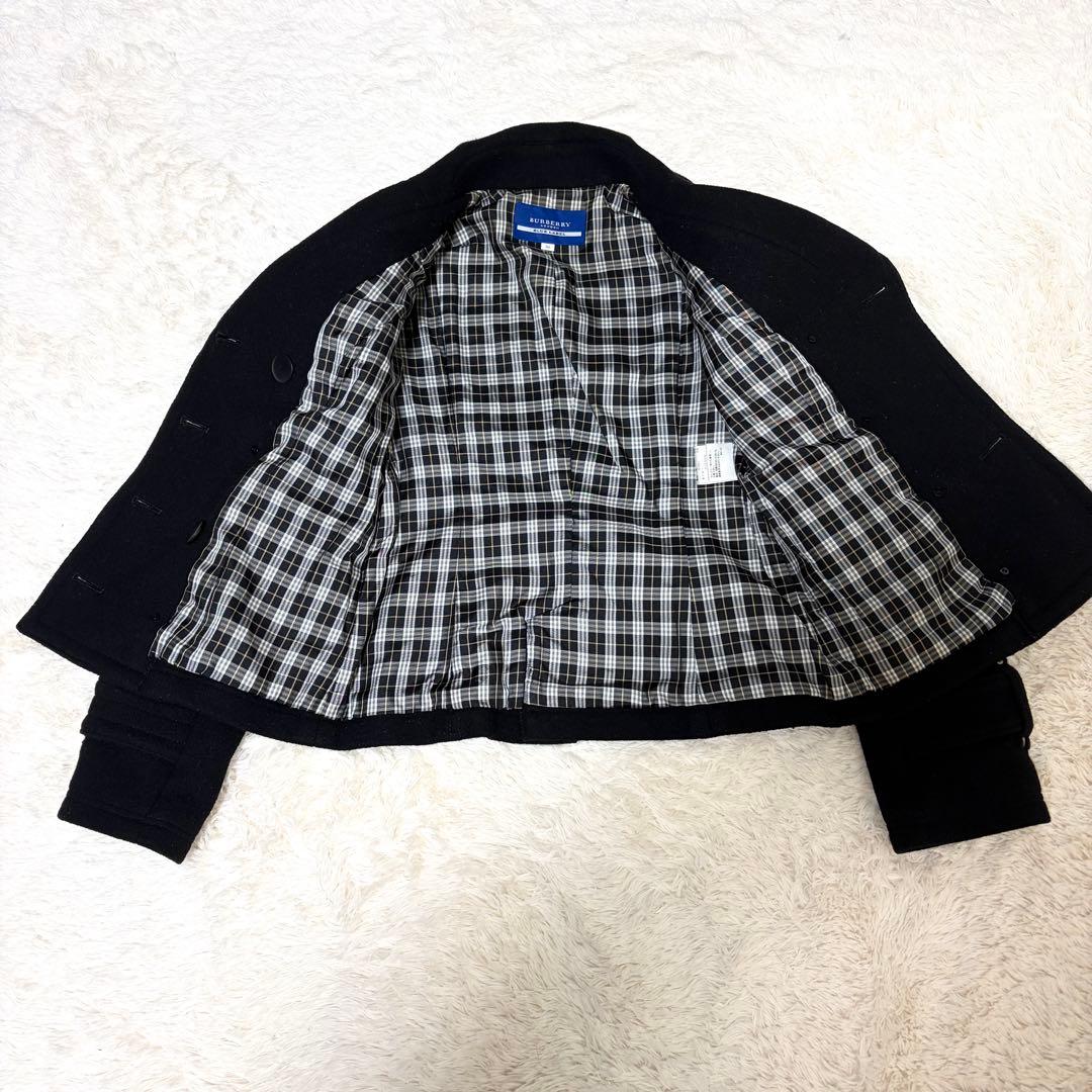 BURBERRY BLUE LABEL ピーコート 36号 y2k グランジ