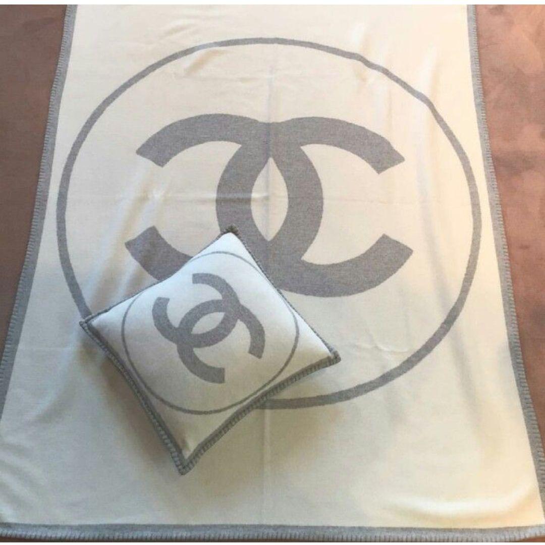 CHANEL 毛布 ブランケット リバーシブル ココマーク
