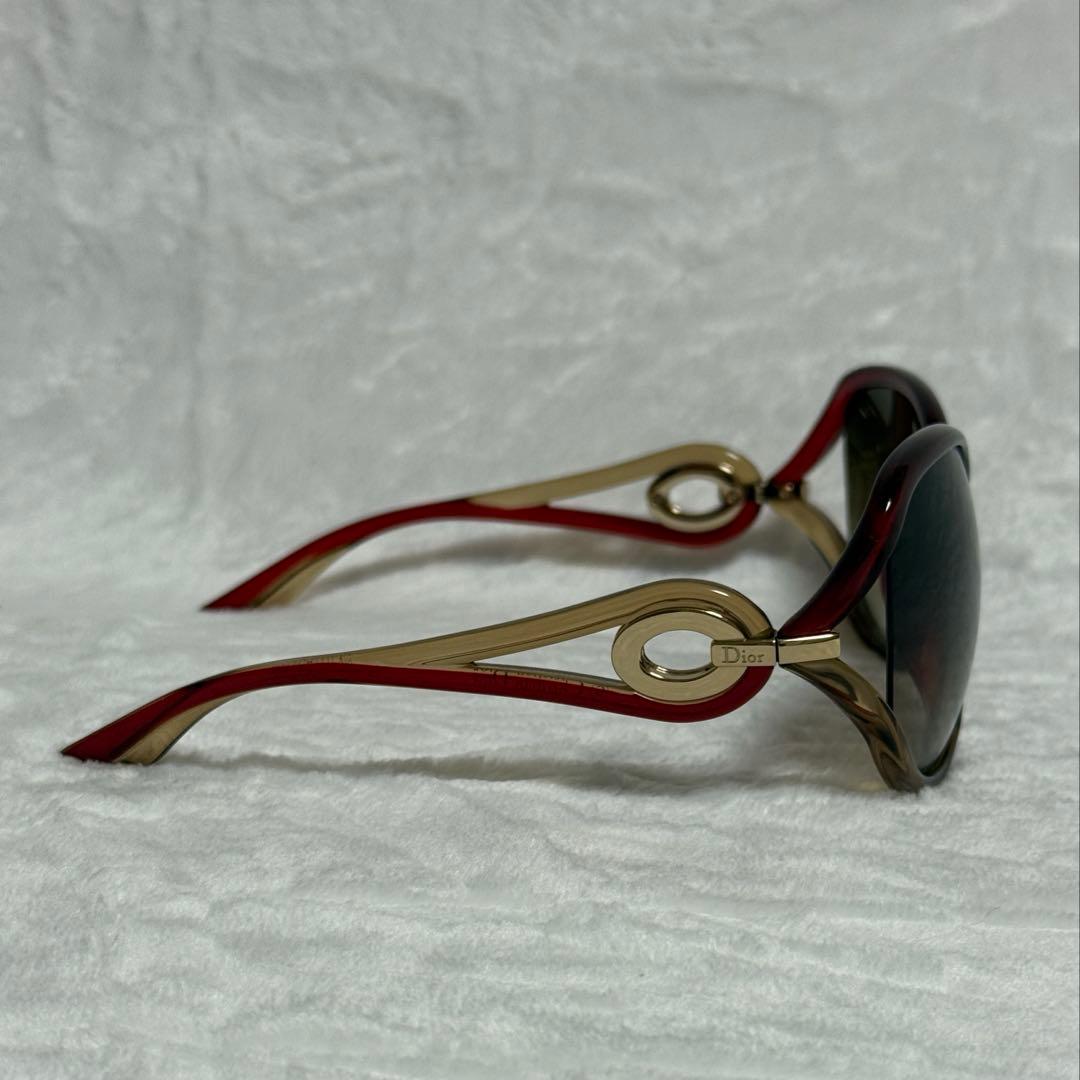 ディオール★サングラス★赤×ゴールド系★箱付き