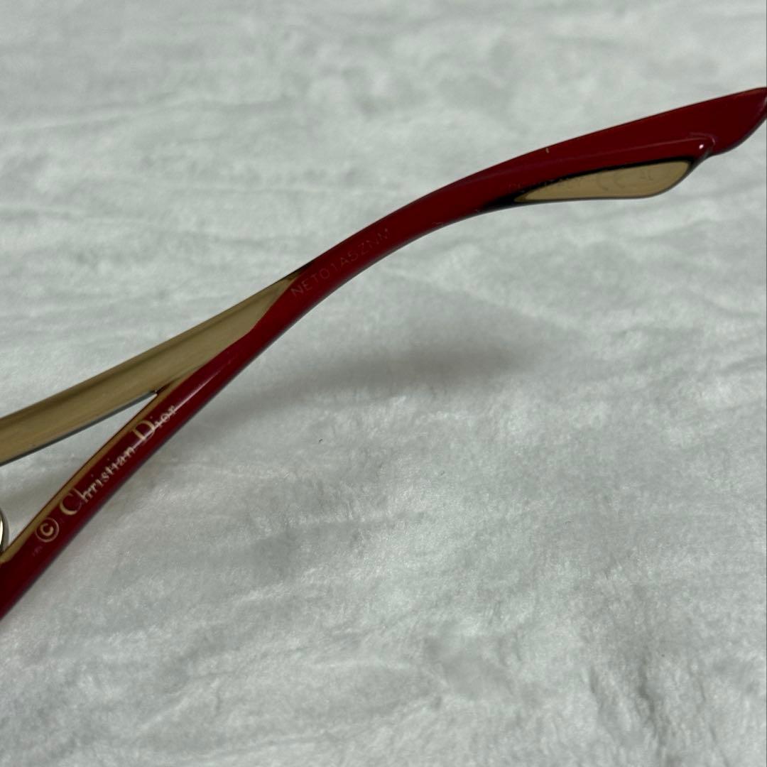 ディオール★サングラス★赤×ゴールド系★箱付き