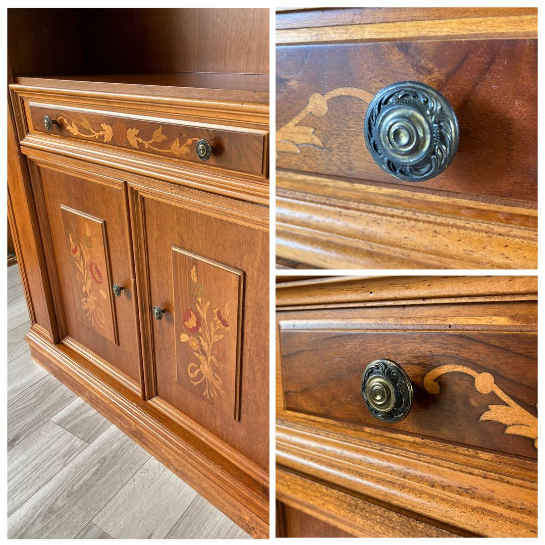 ズーシー出品 イタリア製 高級輸入家具 本棚 飾り棚 キャビネット