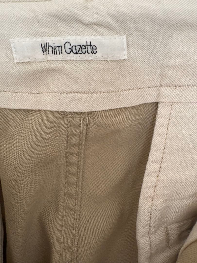 ウィムガゼット バイオ加工チノパンツ ベージュ