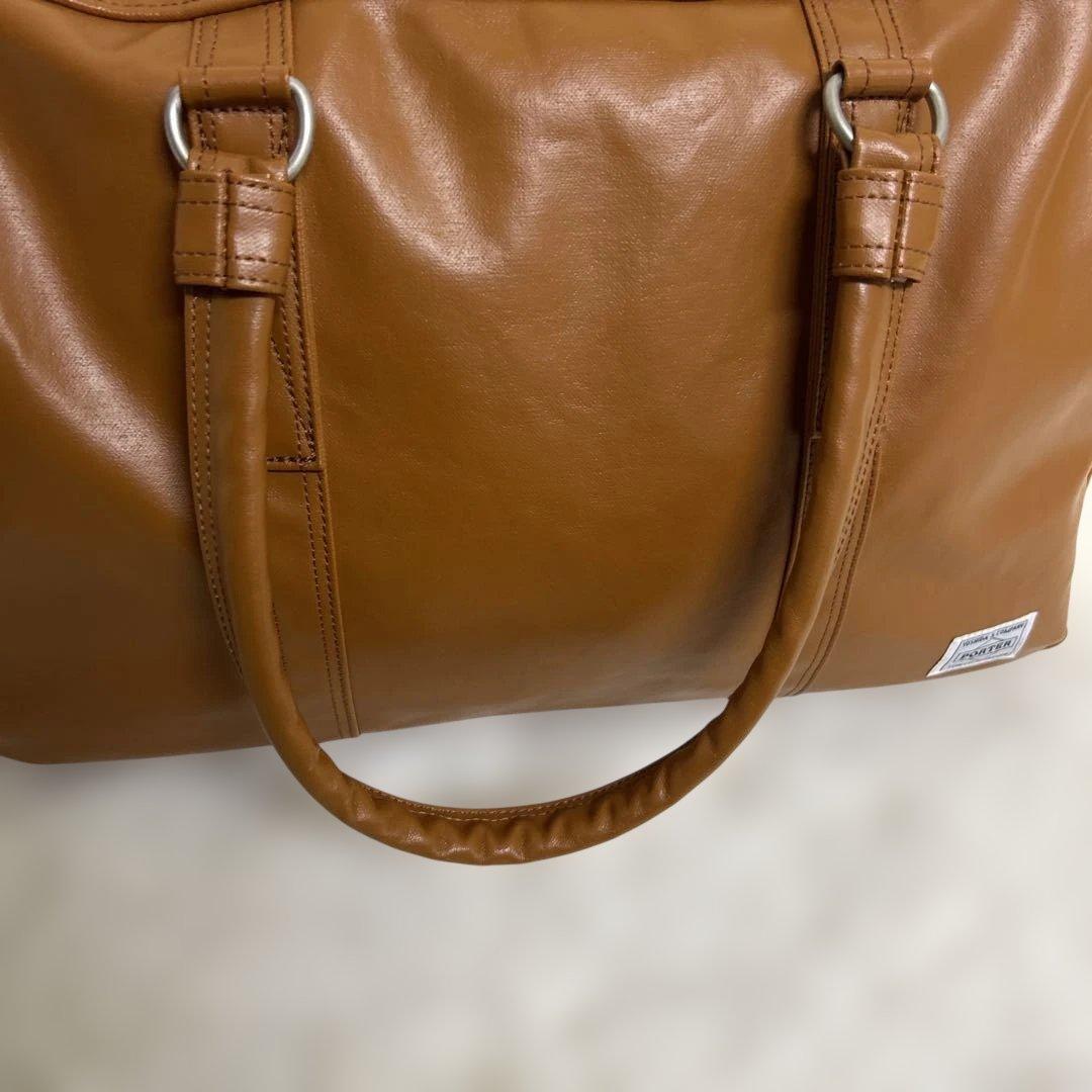 【新品同様】PORTER ポーター　フリースタイル キャメル　ボストンバッグ