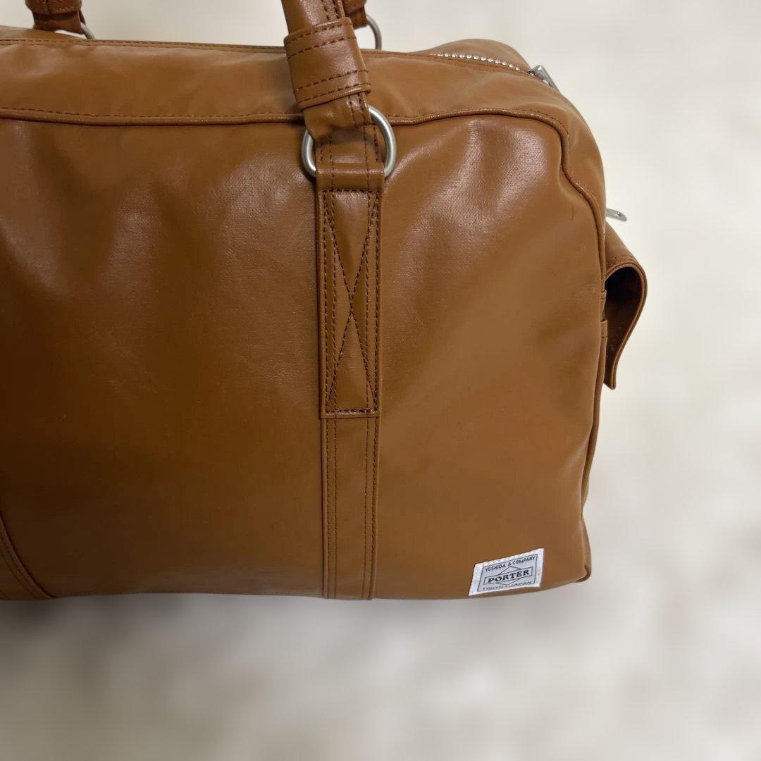 【新品同様】PORTER ポーター　フリースタイル キャメル　ボストンバッグ