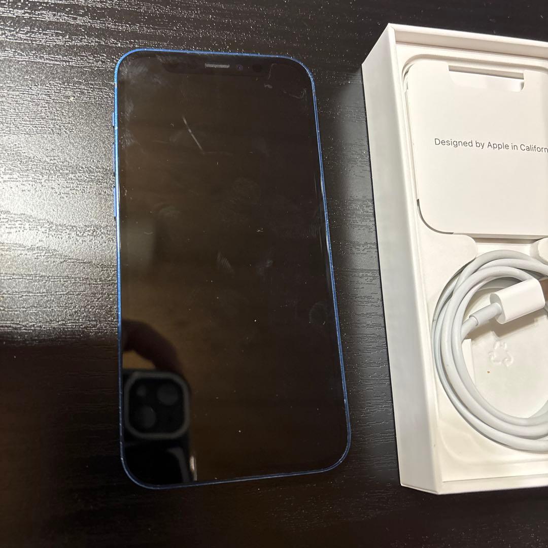 Apple iPhone 12 miniブルー 充電ケーブル付き