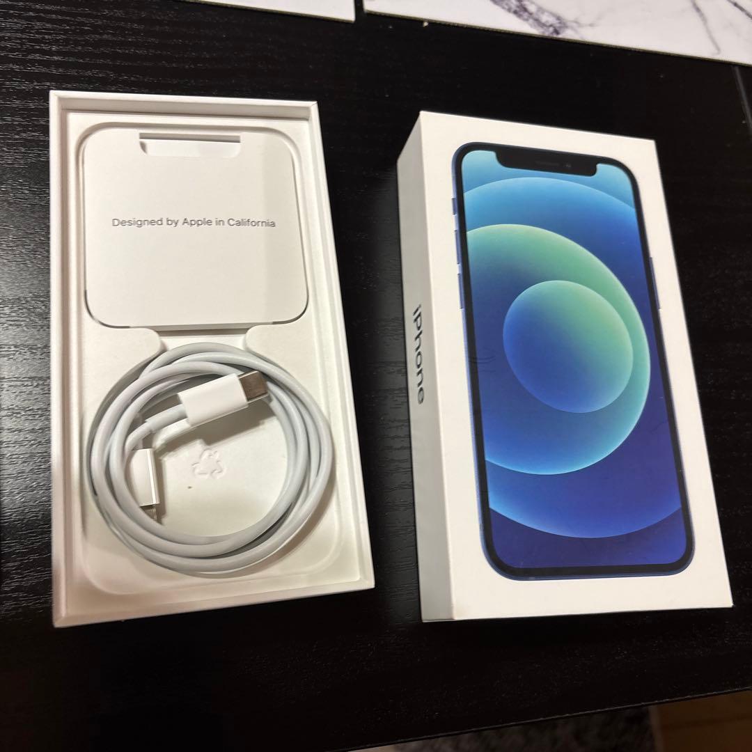 Apple iPhone 12 miniブルー 充電ケーブル付き