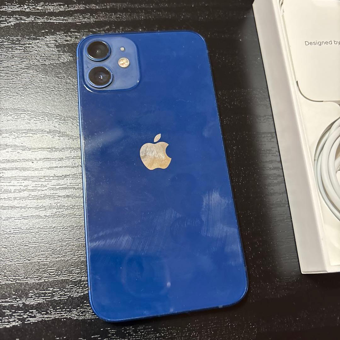 Apple iPhone 12 miniブルー 充電ケーブル付き