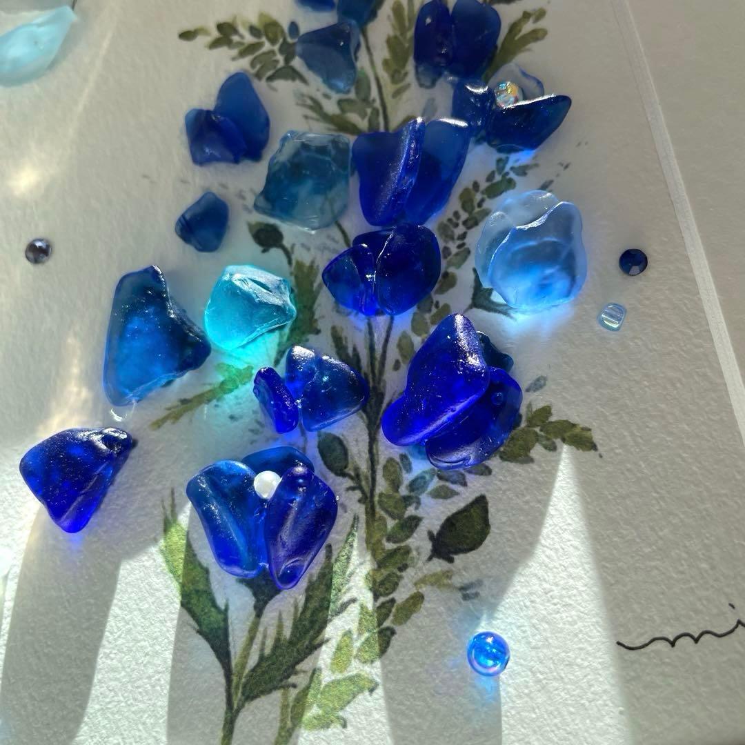 シーグラスアート　葵〜美しく〜