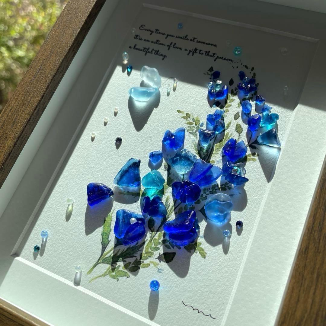 シーグラスアート　葵〜美しく〜