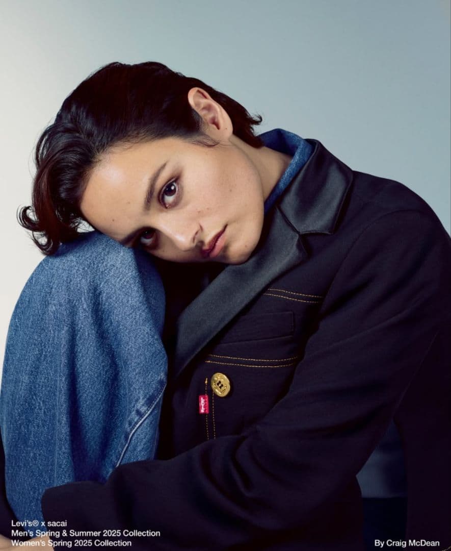 Levi's® x sacai デニム　マトラッセ　ツイル　ジャケット