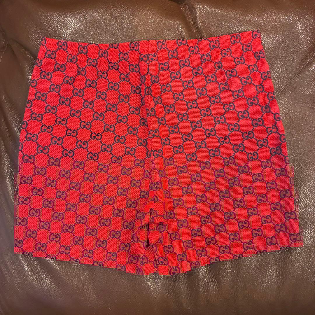 GUCCI グッチ GG柄 ハーフパンツ RED