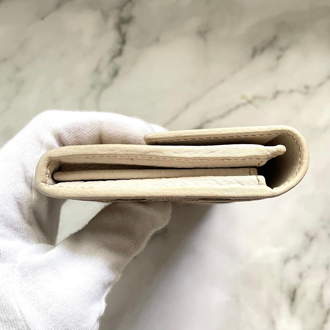 GUCCI グッチ　GGキャンバス　ロゴプレート　長財布 0125-①