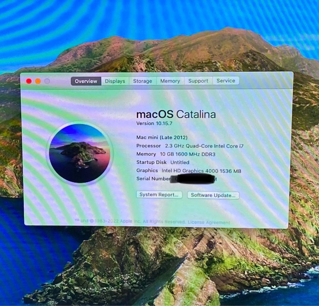 Macデスクトップ Mac mini i7 10GB 256GB SSD 1TB HHD 2012