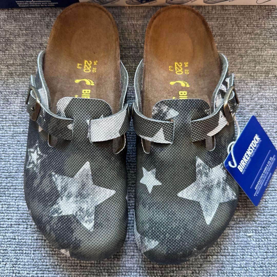 ビルケンシュトック キッズ ヴィンテージカーキ　星柄22cm