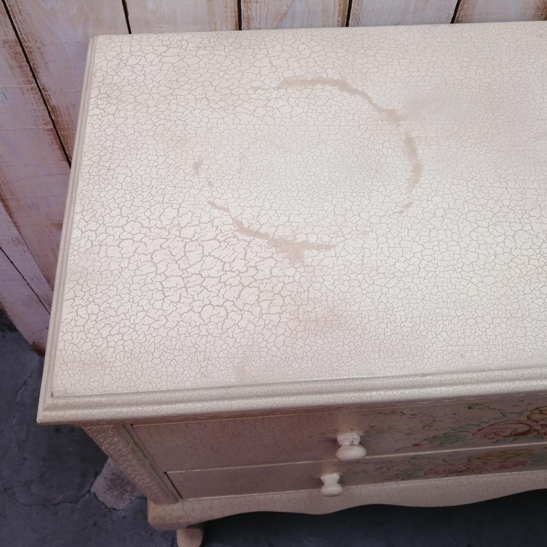 ロココ調　クラシック　イタリア　チェスト　キャビネット　サイドボード　猫脚　花柄