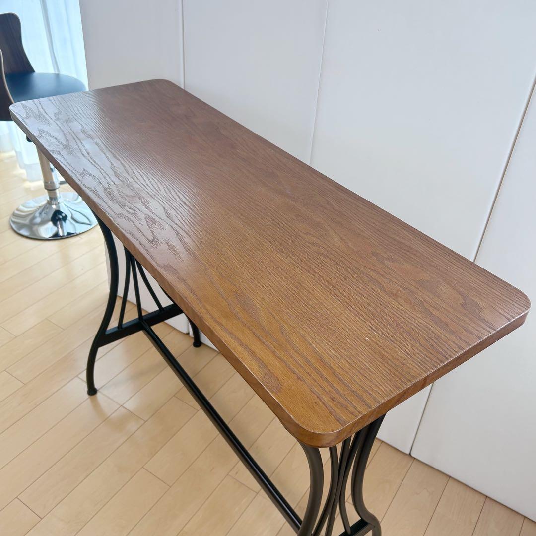 バーカウンター ハイテーブル カウンターテーブル 机 ミッドセンチュリー　カフェ