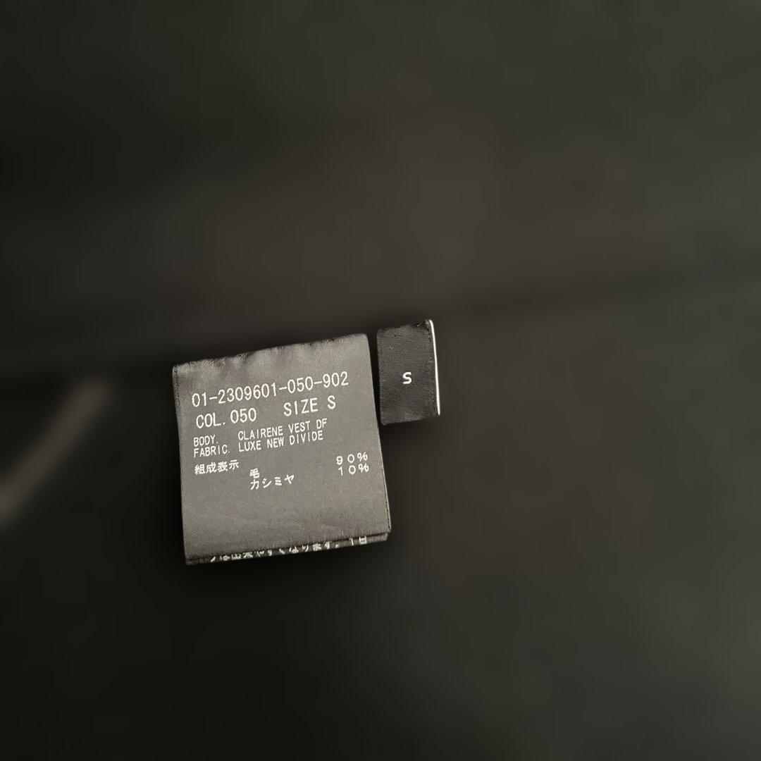 Theory フード付きベスト ブラックsサイズ