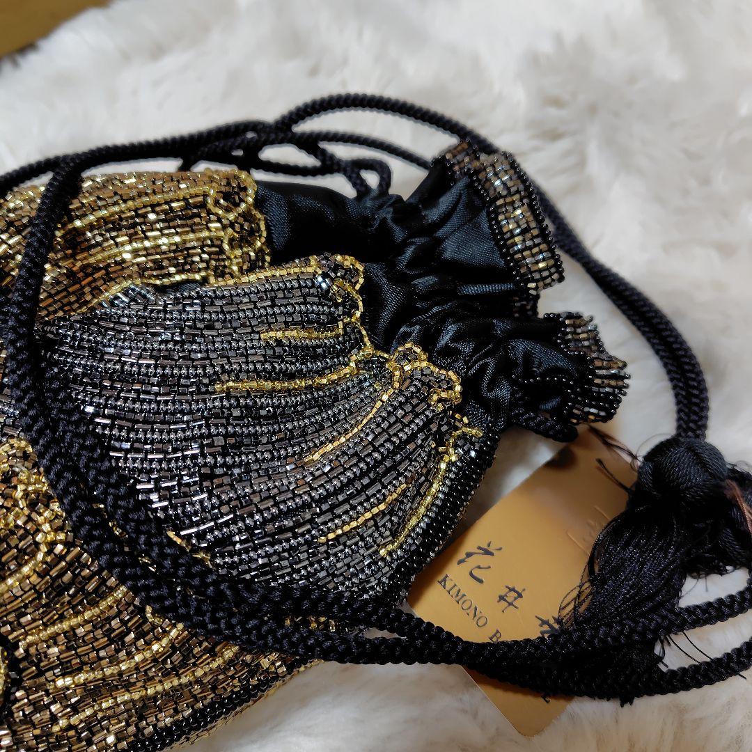 kai3点セット★花井幸子　ビーズ刺繍 　信玄型巾着