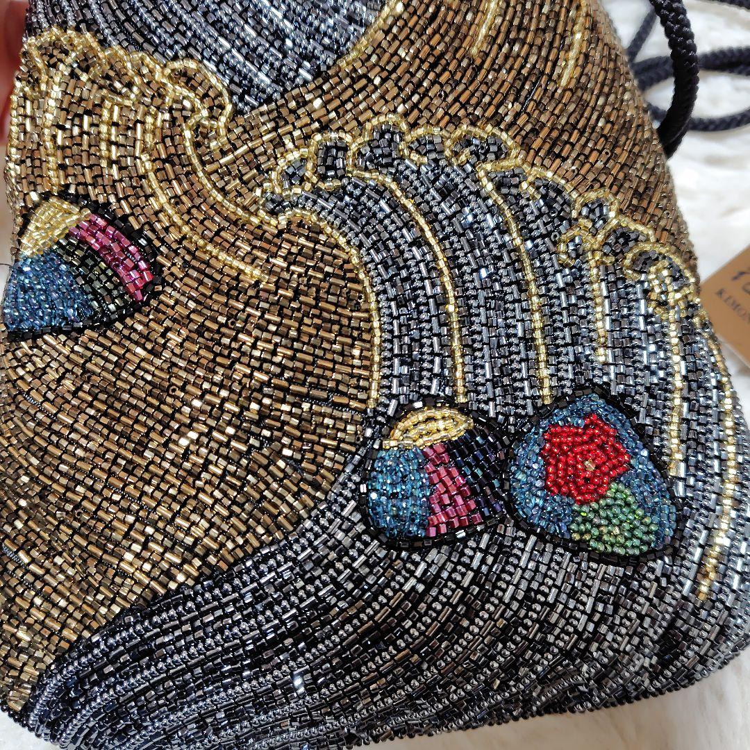 kai3点セット★花井幸子　ビーズ刺繍 　信玄型巾着