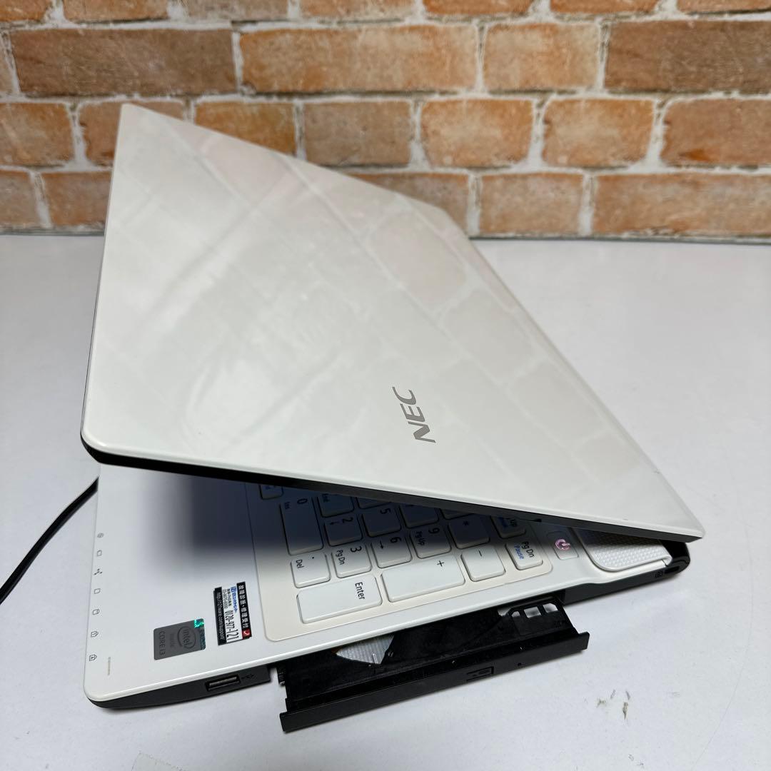 NECノート PC Webカメラ　高速起動SSD Windows11オフィス付き