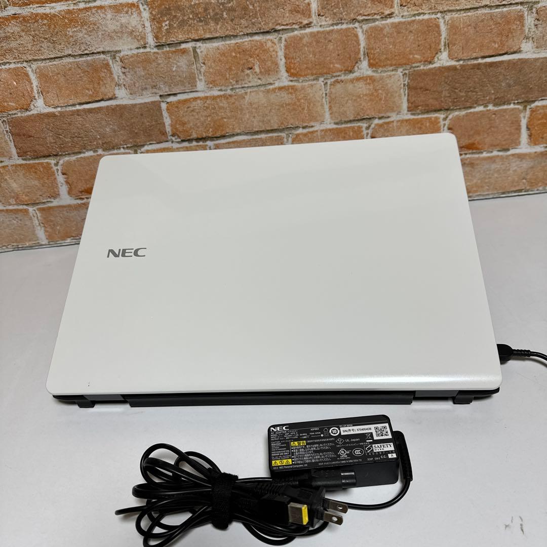 NECノート PC Webカメラ　高速起動SSD Windows11オフィス付き