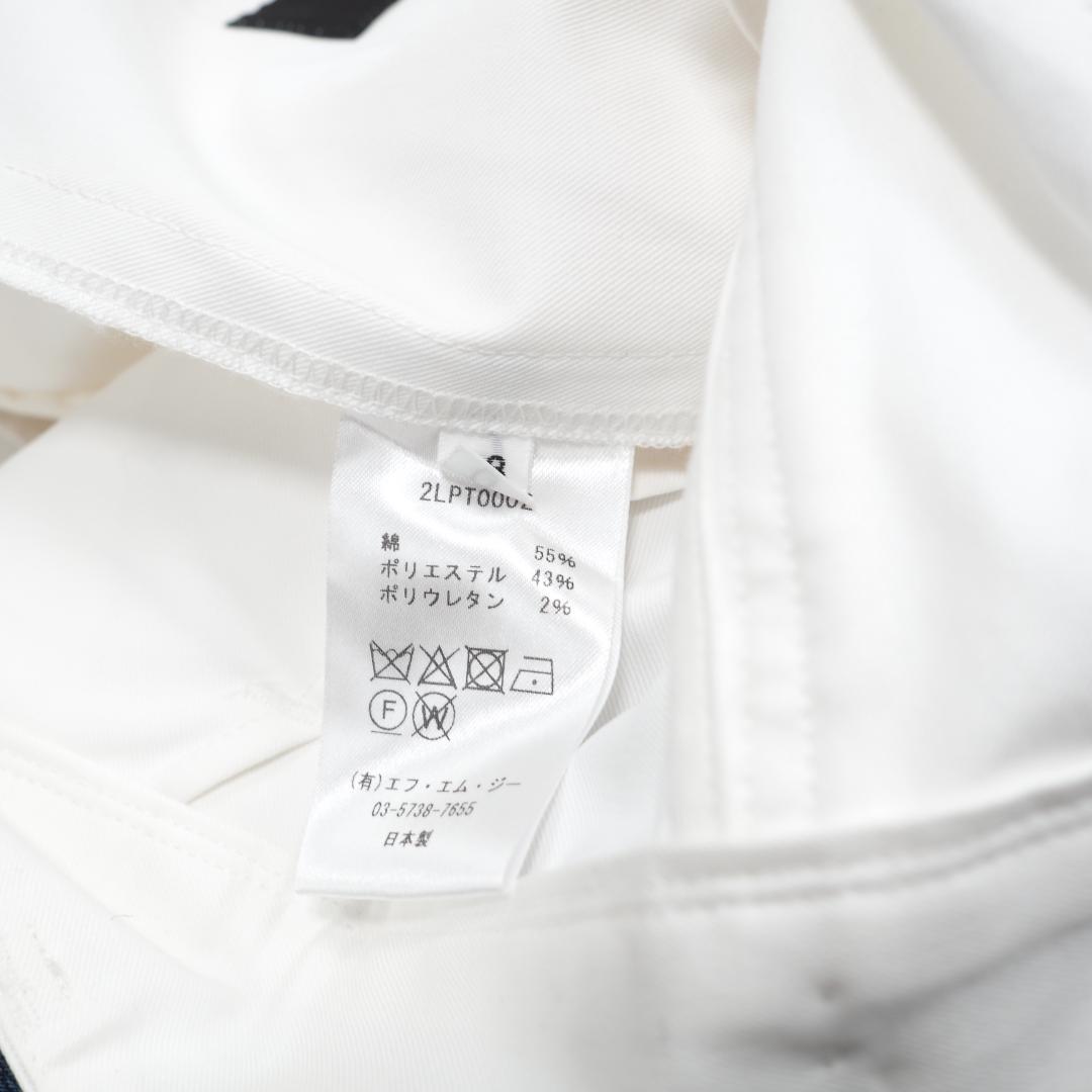 H398*極美品☆井川遥☆loin. ロワン☆コットン☆パンツ☆白ホワイト38.